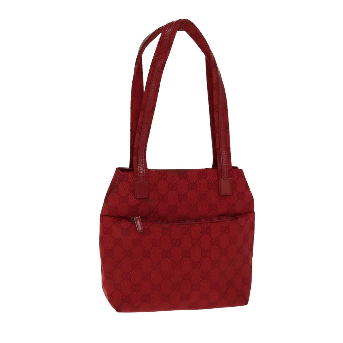 Gucci Red Canvas Shoulder Bag (Pre-Owned) Size ONE SIZE - 16 Thumbnail
