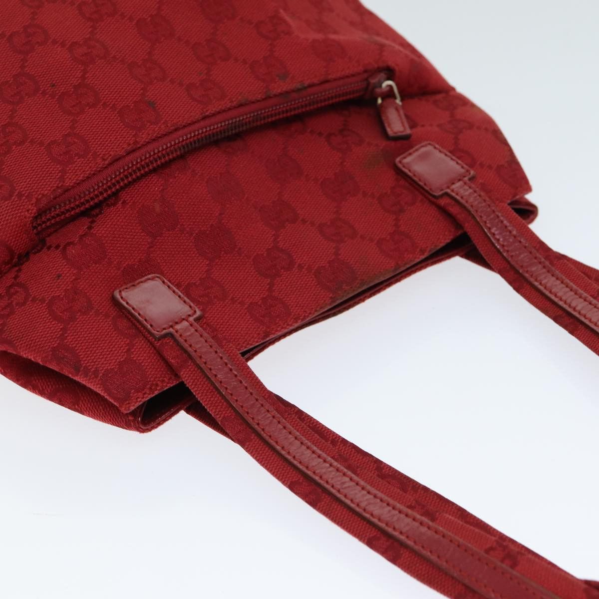 Gucci Red Canvas Shoulder Bag (Pre-Owned) Size ONE SIZE - 17 Thumbnail
