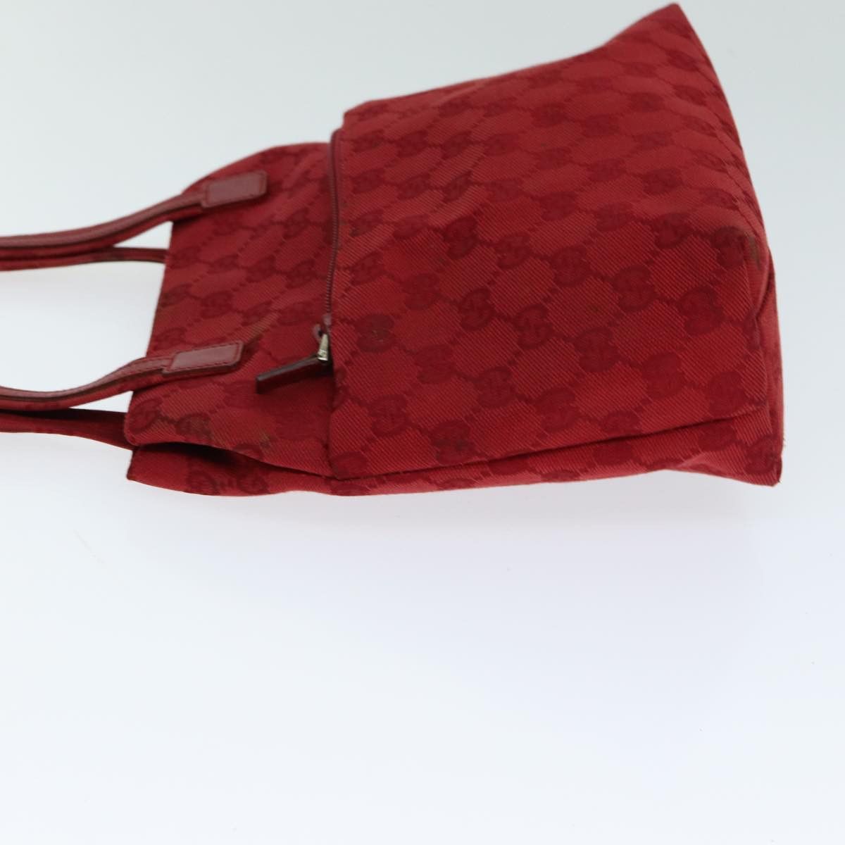 Gucci Red Canvas Shoulder Bag (Pre-Owned) Size ONE SIZE - 4 Thumbnail
