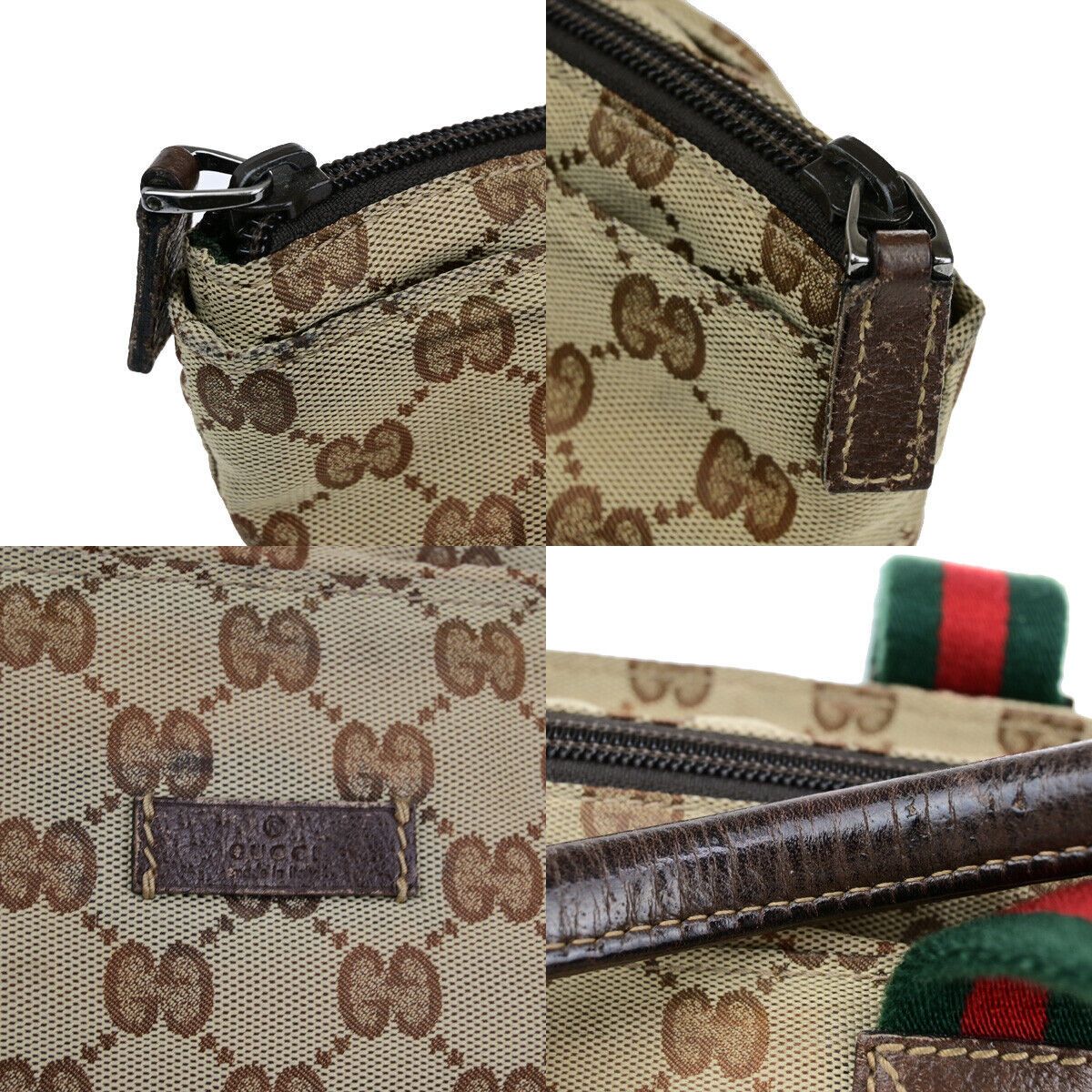 Gucci Sherry Beige Canvas Handbag (Pre-Owned) Size ONE SIZE - 8 Thumbnail