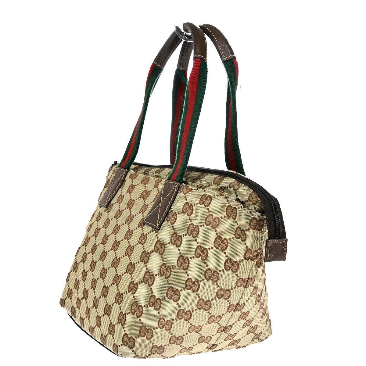 Gucci Sherry Beige Canvas Handbag (Pre-Owned) Size ONE SIZE - 4 Thumbnail