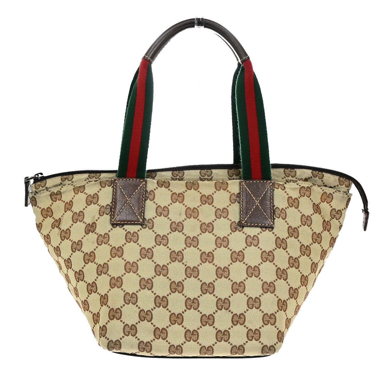Gucci Sherry Beige Canvas Handbag (Pre-Owned) Size ONE SIZE - 2 Thumbnail