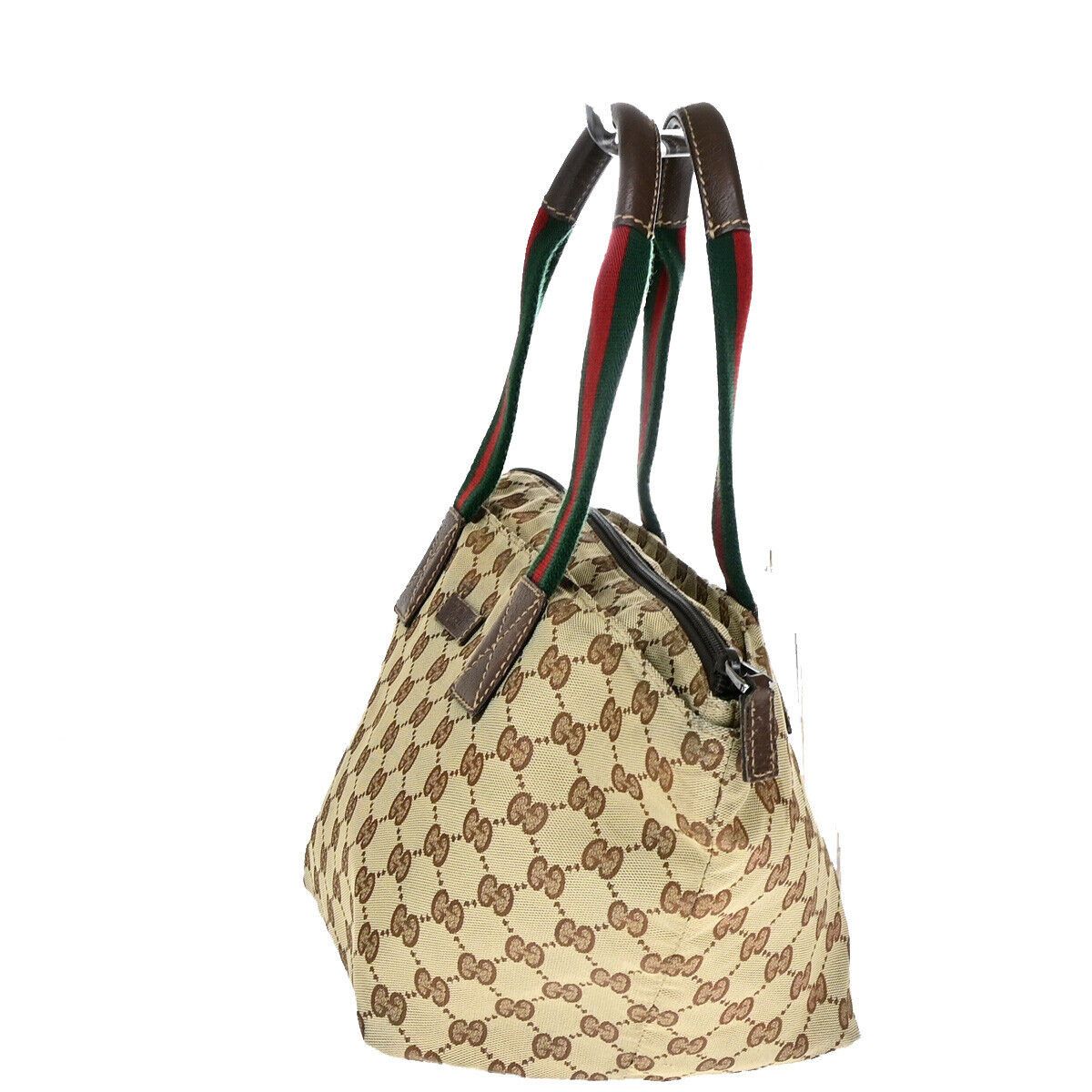 Gucci Sherry Beige Canvas Handbag (Pre-Owned) Size ONE SIZE - 3 Thumbnail