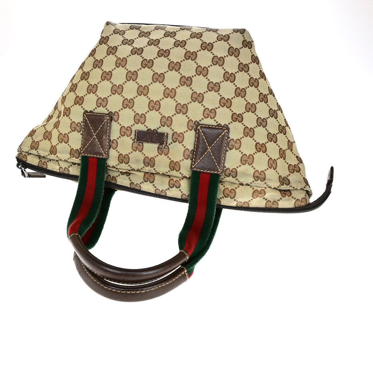 Gucci Sherry Beige Canvas Handbag (Pre-Owned) Size ONE SIZE - 5 Thumbnail