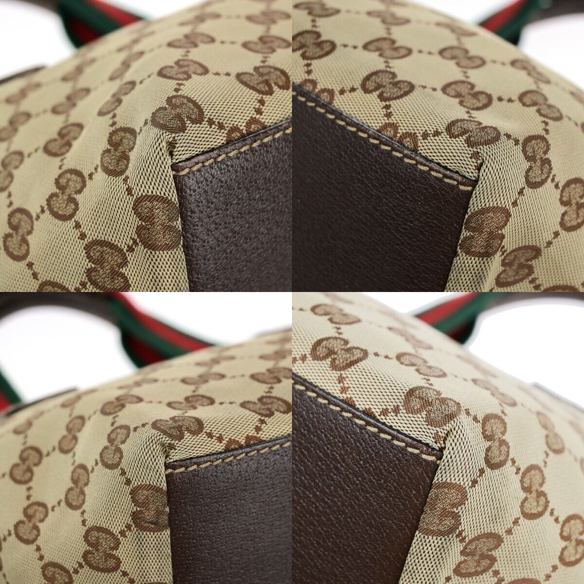 Gucci Sherry Beige Canvas Handbag (Pre-Owned) Size ONE SIZE - 6 Thumbnail
