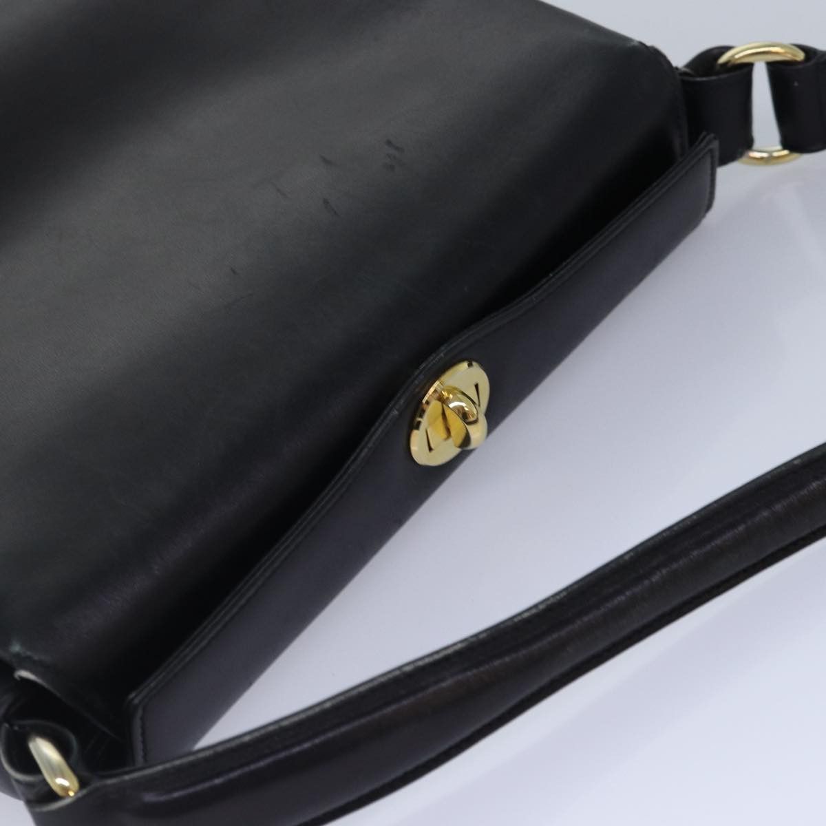 Gucci Vintage Black Leather Shoulder Bag (Pre-Owned) Size ONE SIZE - 11 Thumbnail