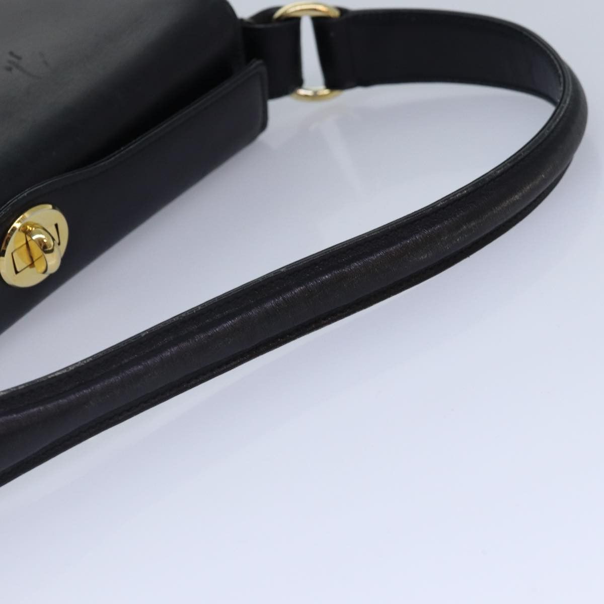 Gucci Vintage Black Leather Shoulder Bag (Pre-Owned) Size ONE SIZE - 5 Thumbnail
