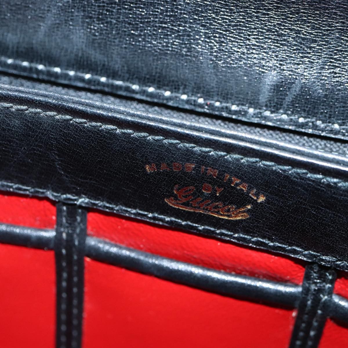 Gucci Vintage Black Leather Shoulder Bag (Pre-Owned) Size ONE SIZE - 13 Thumbnail