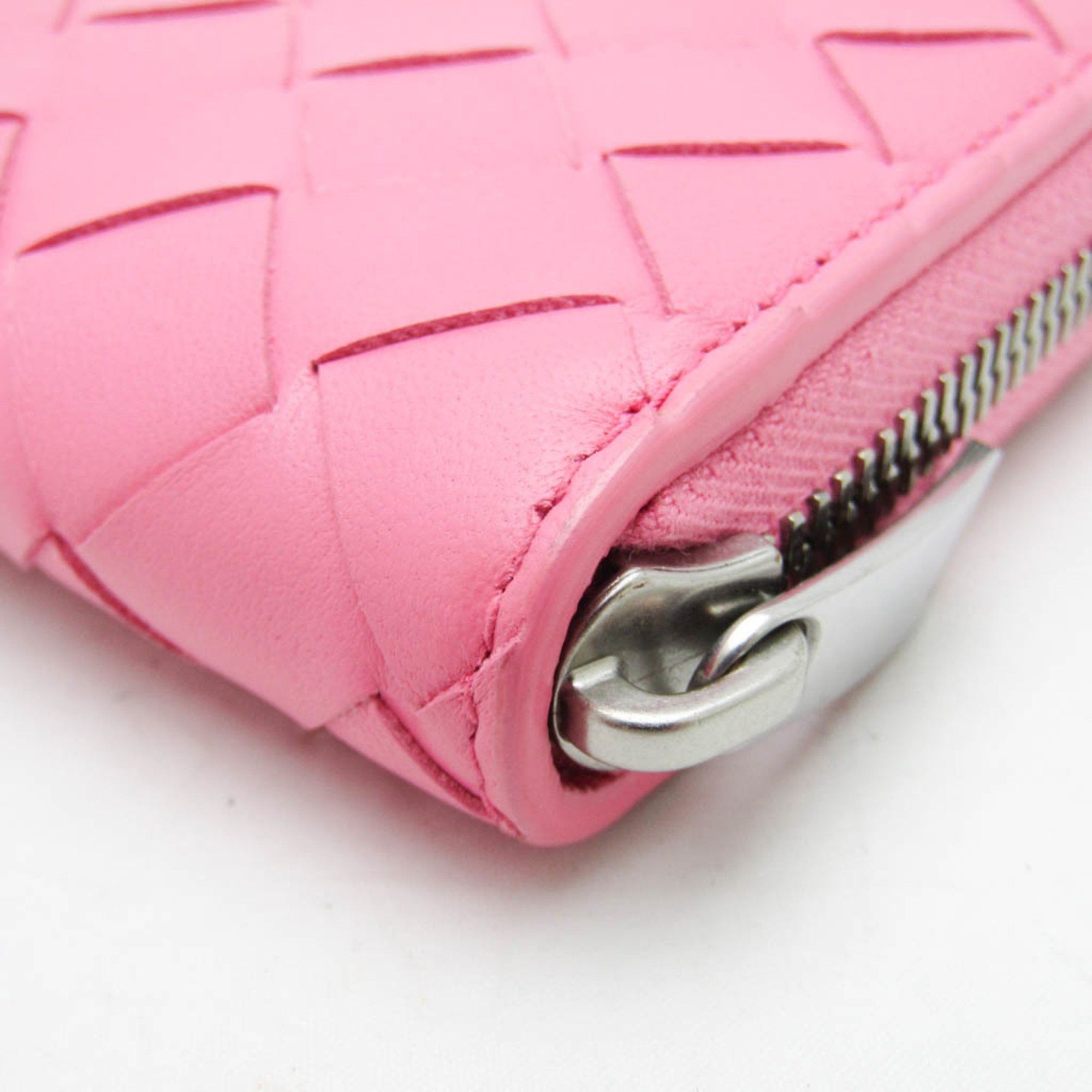 Bottega Veneta Zip Around Wallet Pink Leather Wallet (Pre-Owned) Size ONE SIZE - 5 Thumbnail
