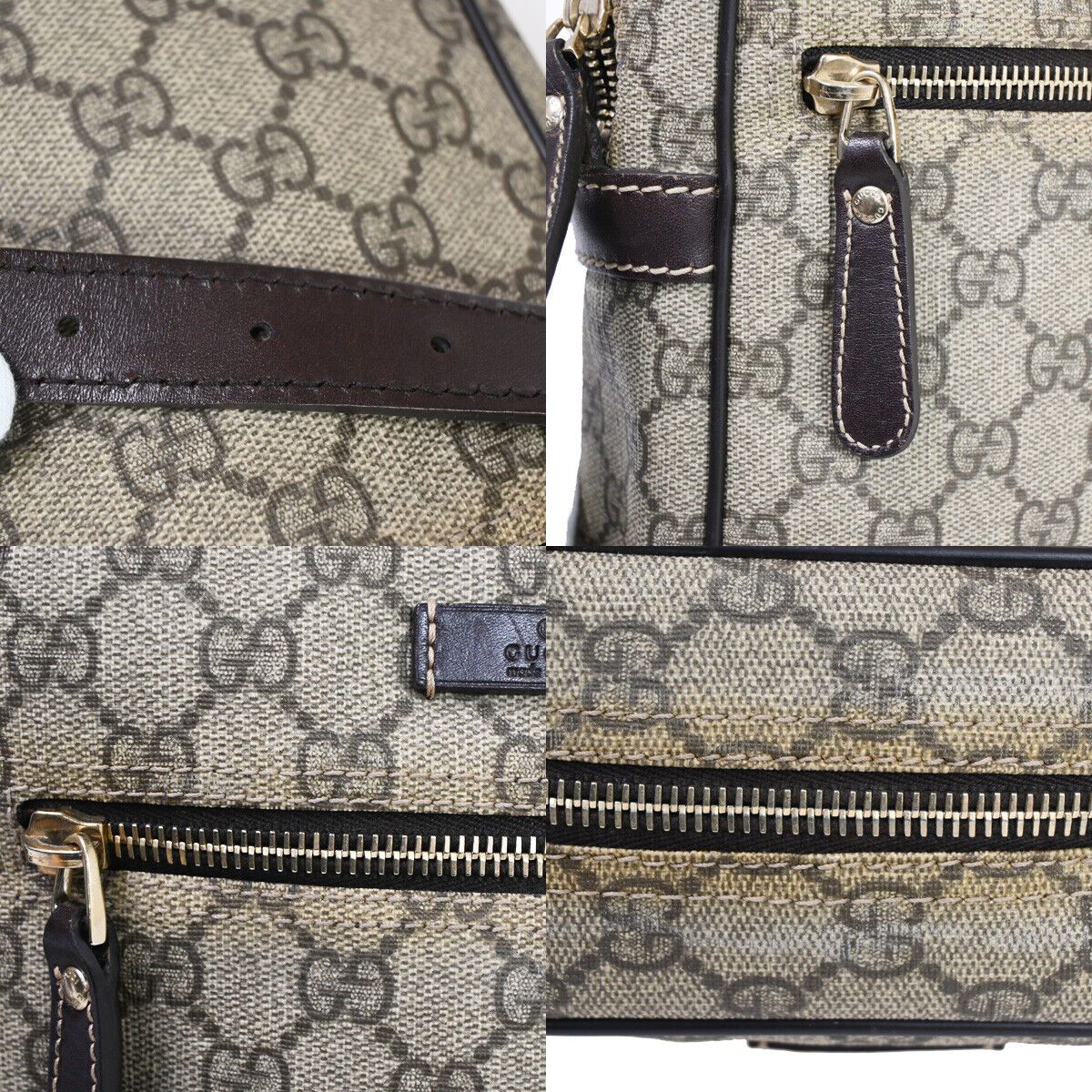 Gucci Gg Supreme Beige Canvas Shoulder Bag (Pre-Owned) Size ONE SIZE - 6 Thumbnail