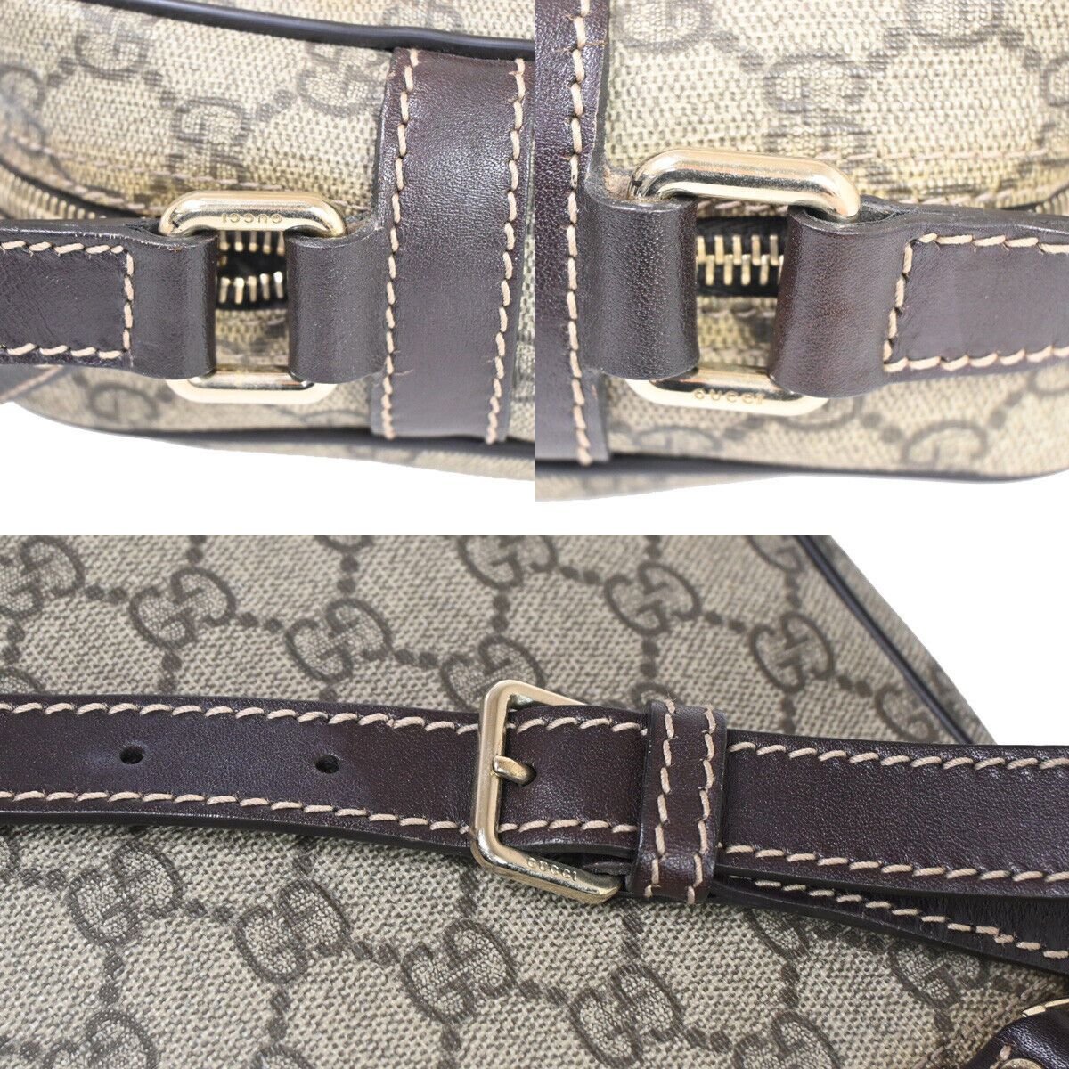 Gucci Gg Supreme Beige Canvas Shoulder Bag (Pre-Owned) Size ONE SIZE - 11 Thumbnail