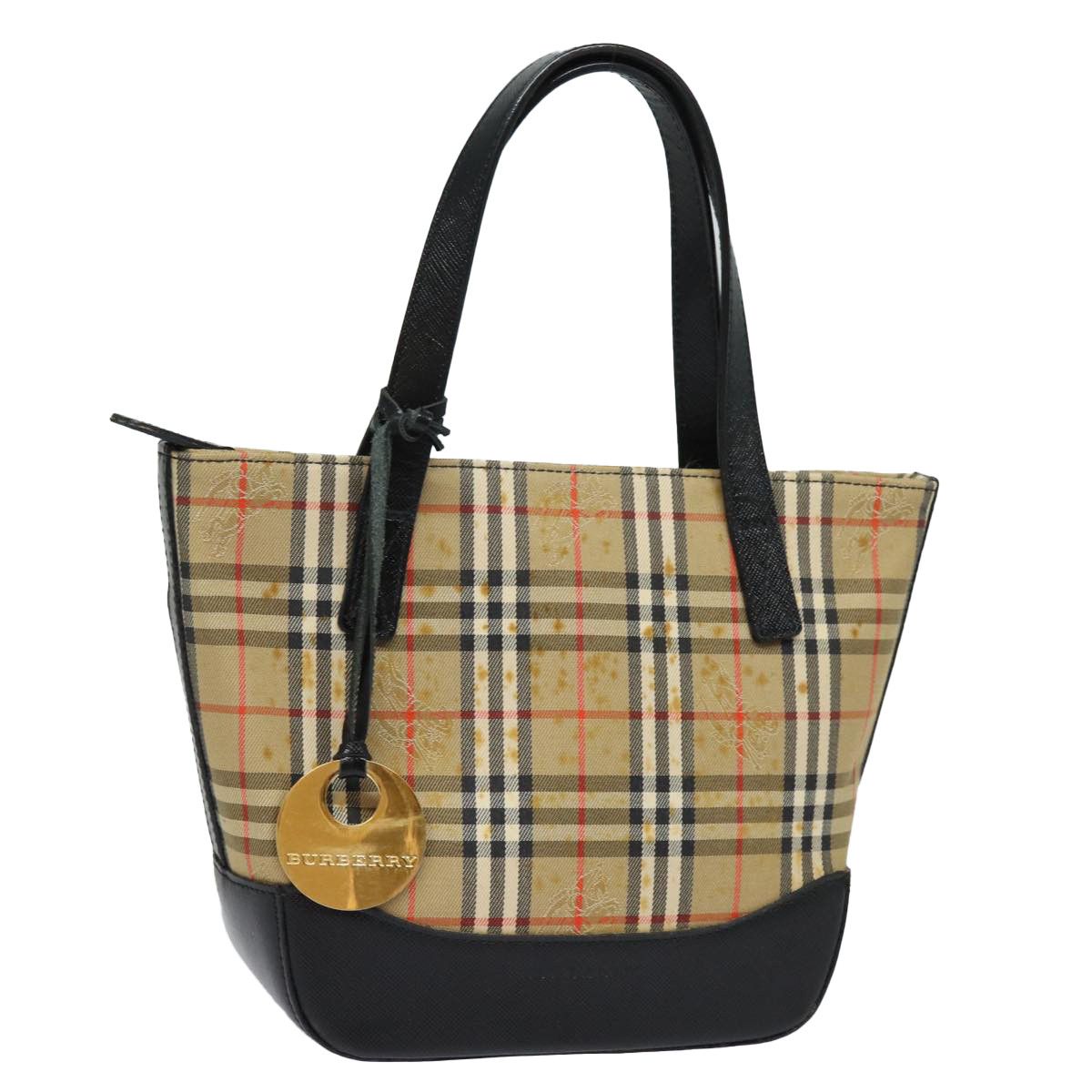 Burberry Nova Check Beige Canvas Tote Bag (Pre-Owned) Size ONE SIZE - 16 Thumbnail
