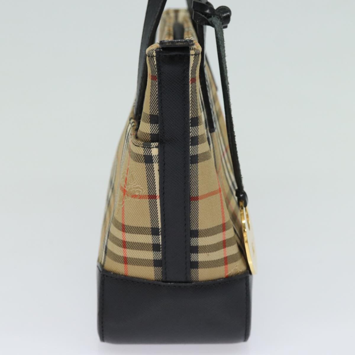 Burberry Nova Check Beige Canvas Tote Bag (Pre-Owned) Size ONE SIZE - 4 Thumbnail