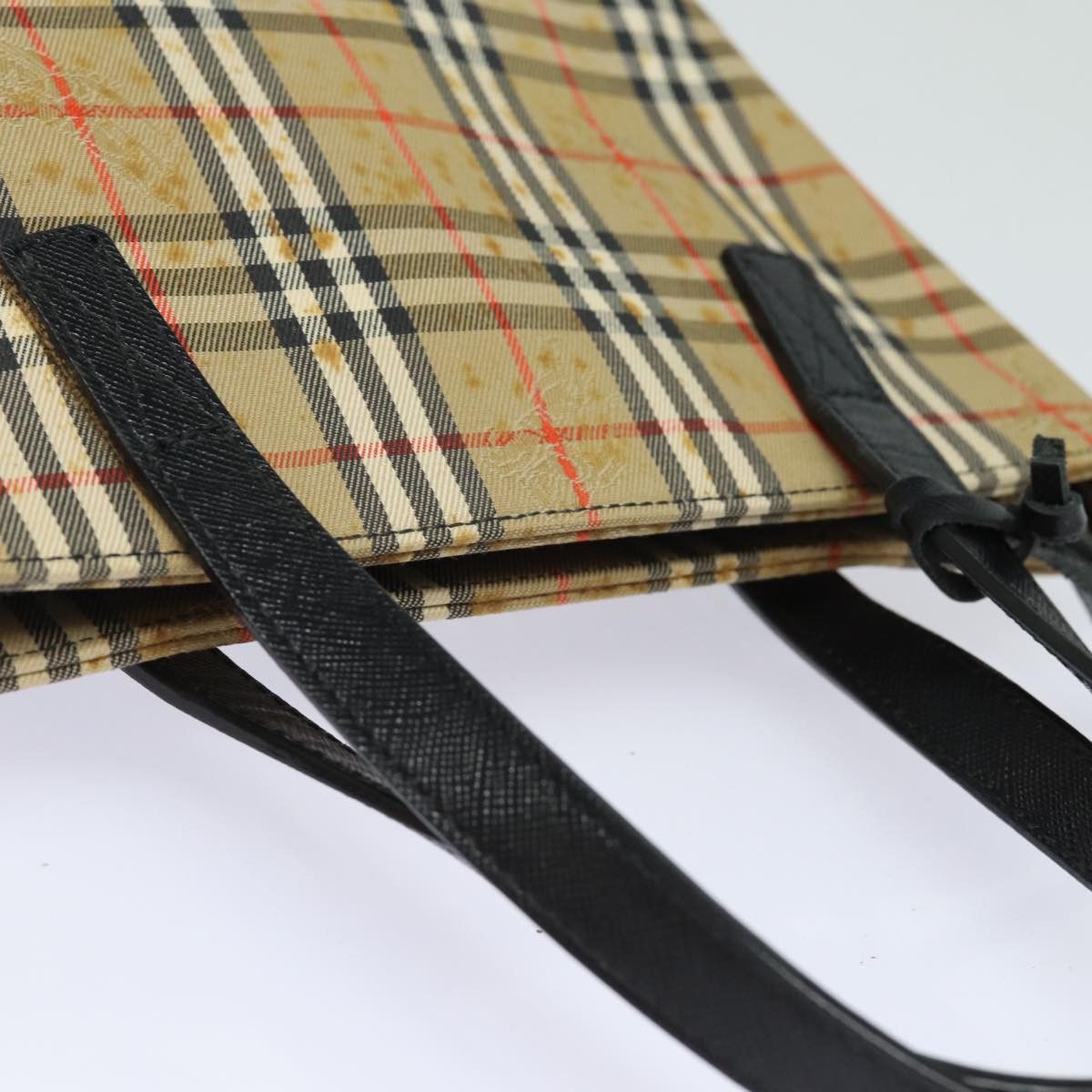Burberry Nova Check Beige Canvas Tote Bag (Pre-Owned) Size ONE SIZE - 18 Thumbnail