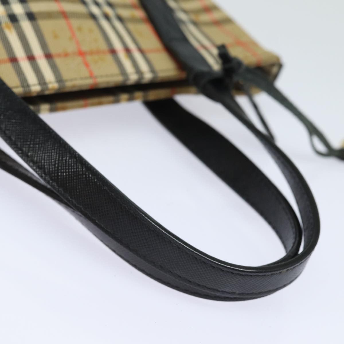 Burberry Nova Check Beige Canvas Tote Bag (Pre-Owned) Size ONE SIZE - 5 Thumbnail