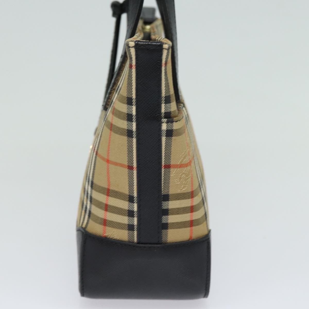 Burberry Nova Check Beige Canvas Tote Bag (Pre-Owned) Size ONE SIZE - 3 Thumbnail