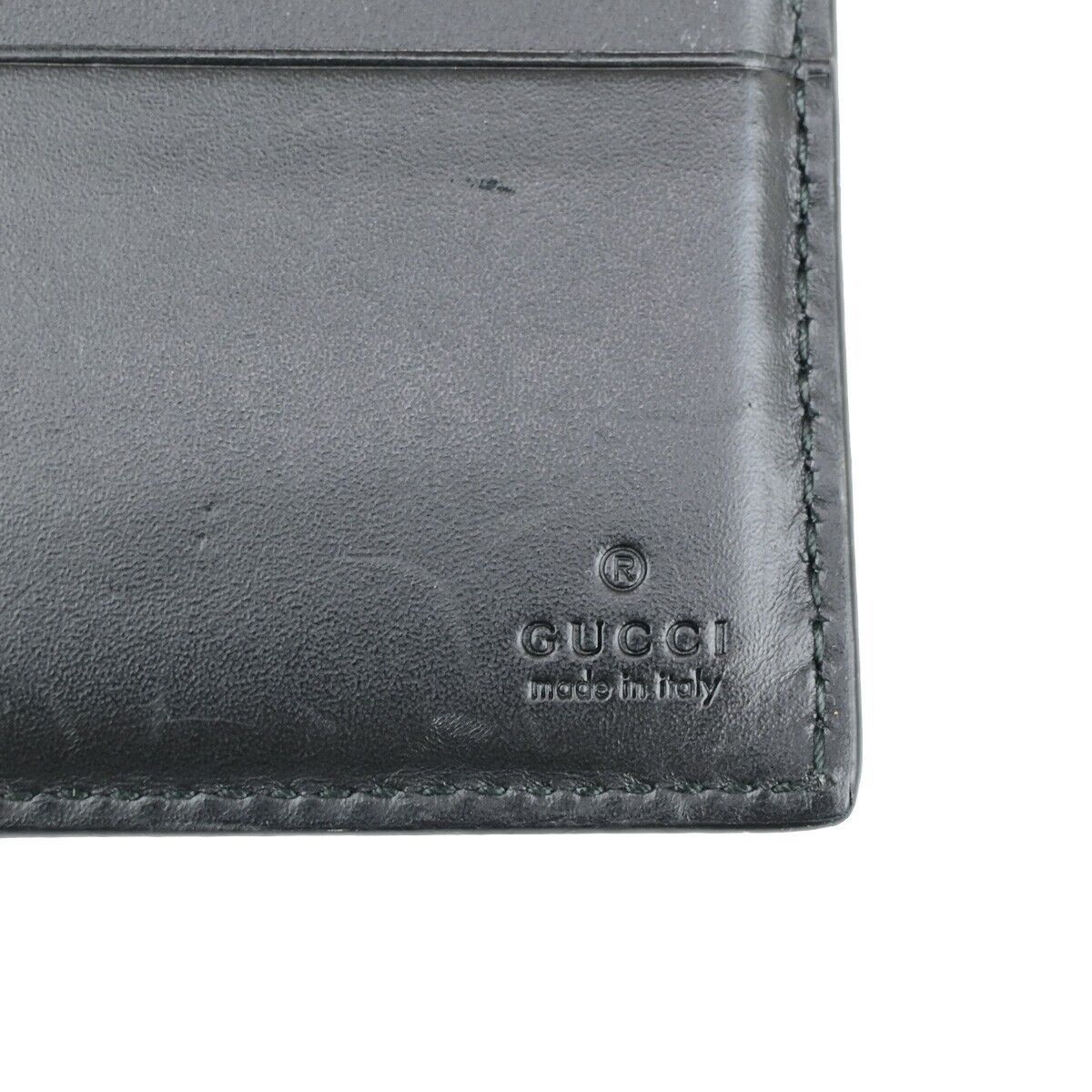 Gucci ssima Black Leather Wallet (Pre-Owned) Size ONE SIZE - 8 Thumbnail