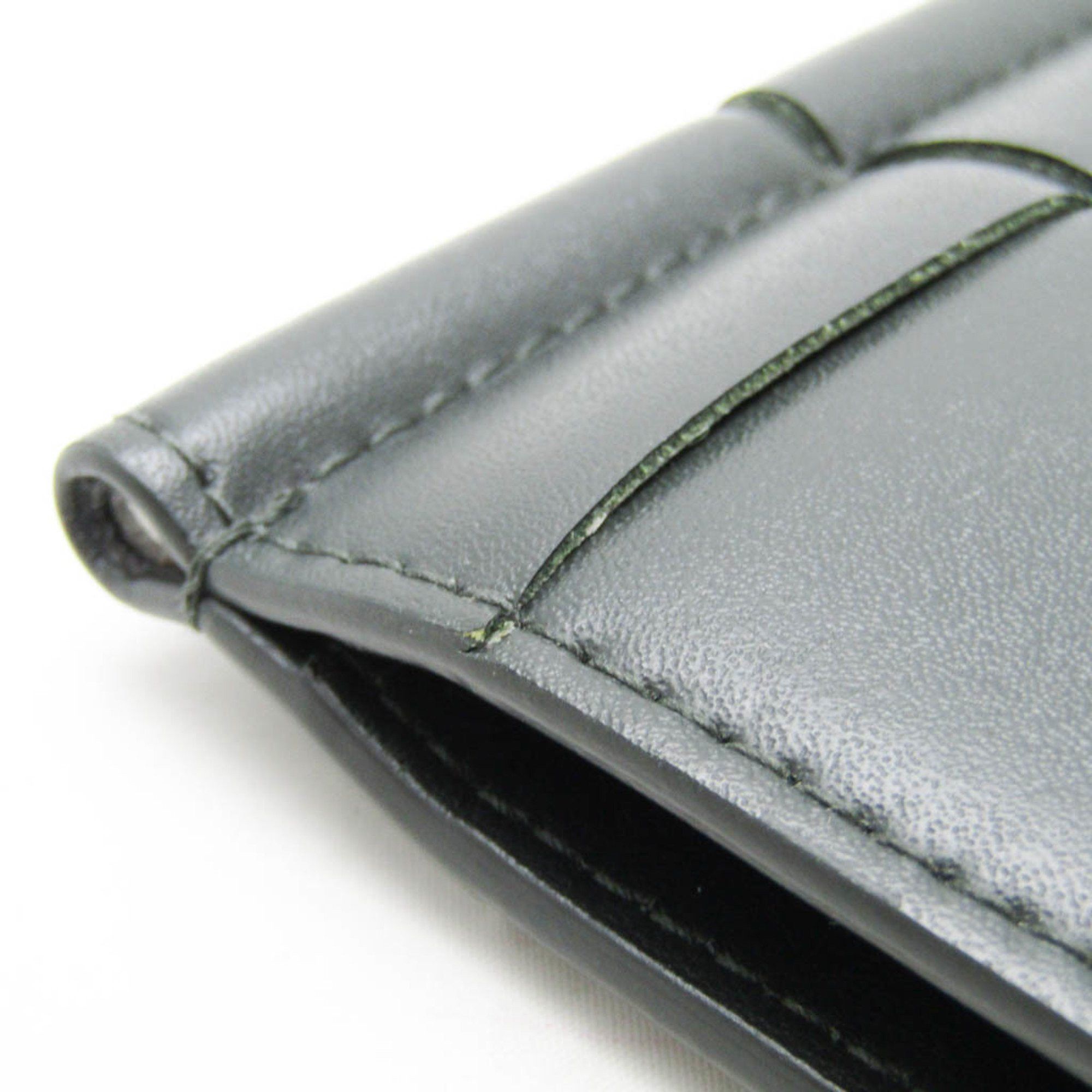 Bottega Veneta Cassette Grey Leather Wallet (Pre-Owned) Size ONE SIZE - 6 Thumbnail