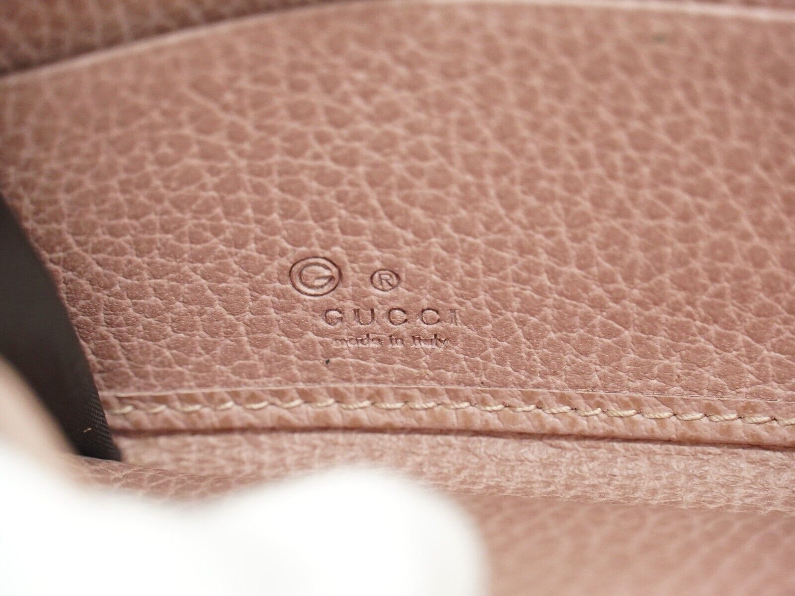 Gucci Pink Leather Wallet (Pre-Owned) Size ONE SIZE - 8 Thumbnail