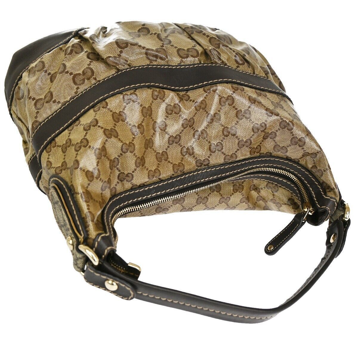 Gucci Gg Crystal Beige Canvas Shoulder Bag (Pre-Owned) Size ONE SIZE - 5 Thumbnail
