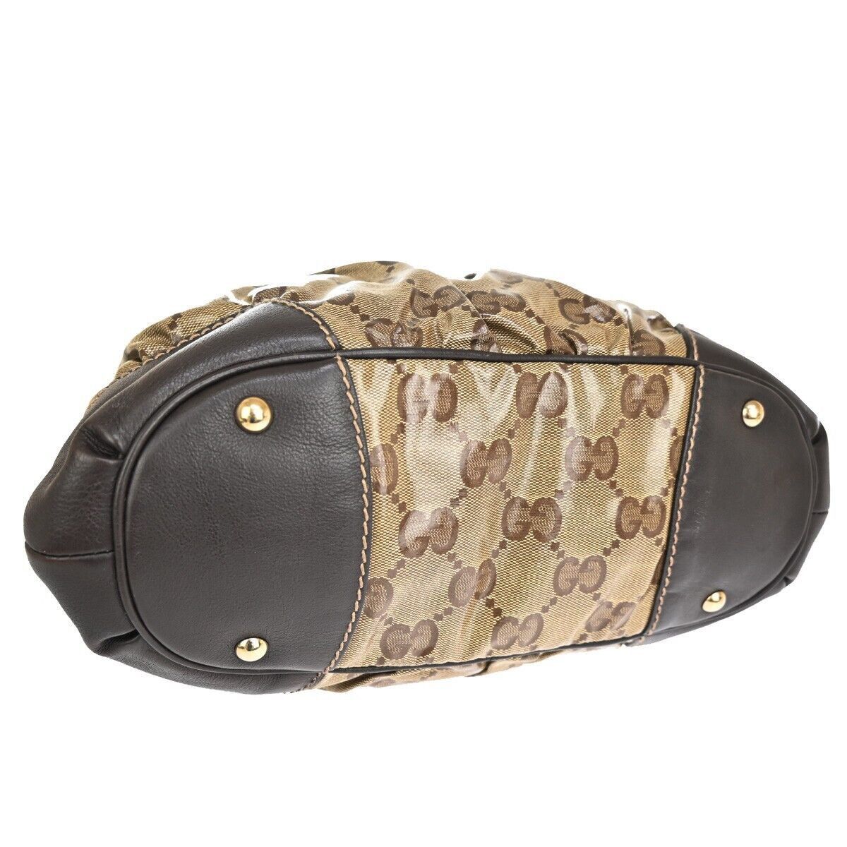 Gucci Gg Crystal Beige Canvas Shoulder Bag (Pre-Owned) Size ONE SIZE - 11 Thumbnail