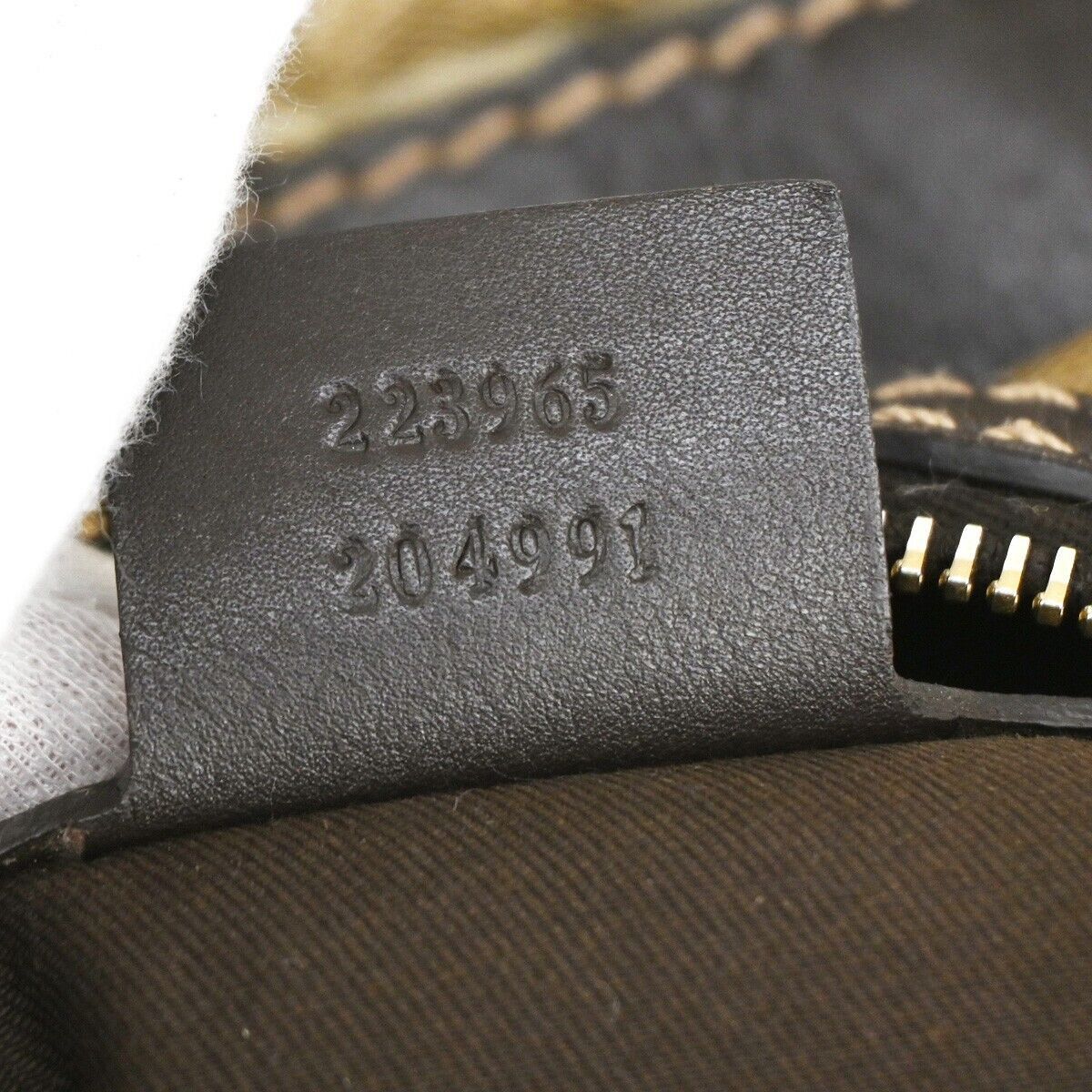 Gucci Gg Crystal Beige Canvas Shoulder Bag (Pre-Owned) Size ONE SIZE - 10 Thumbnail