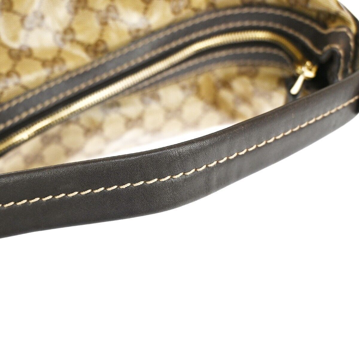 Gucci Gg Crystal Beige Canvas Shoulder Bag (Pre-Owned) Size ONE SIZE - 13 Thumbnail