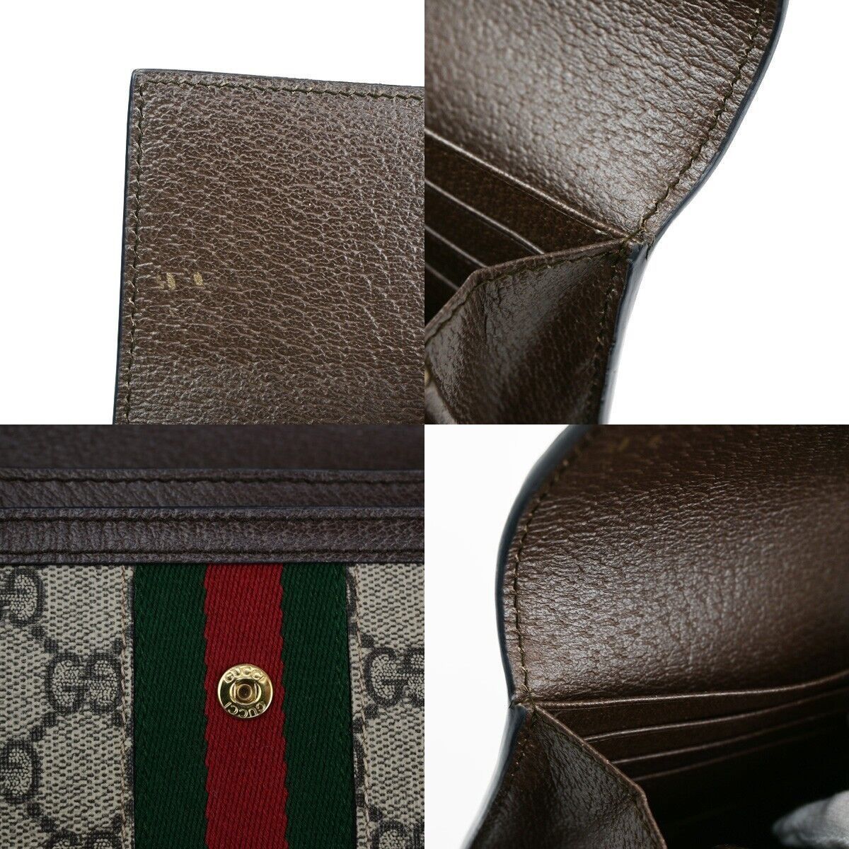 Gucci Ophidia Brown Canvas Wallet (Pre-Owned) Size ONE SIZE - 17 Thumbnail