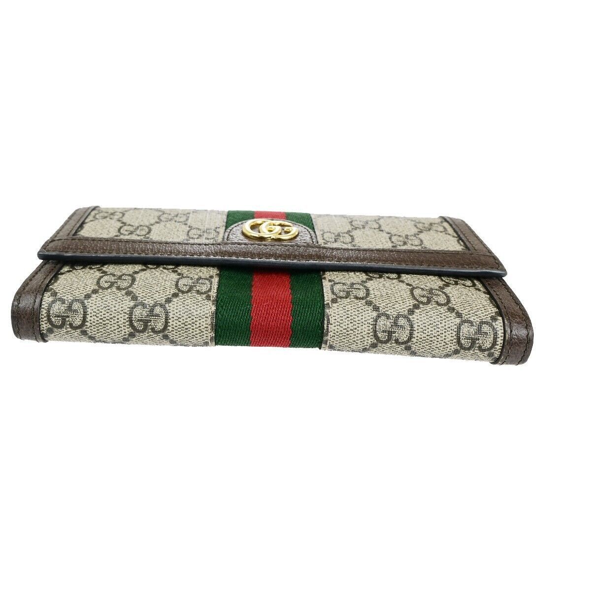 Gucci Ophidia Brown Canvas Wallet (Pre-Owned) Size ONE SIZE - 12 Thumbnail