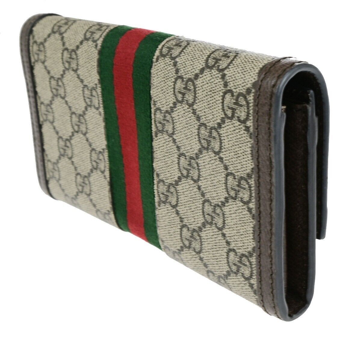 Gucci Ophidia Brown Canvas Wallet (Pre-Owned) Size ONE SIZE - 4 Thumbnail
