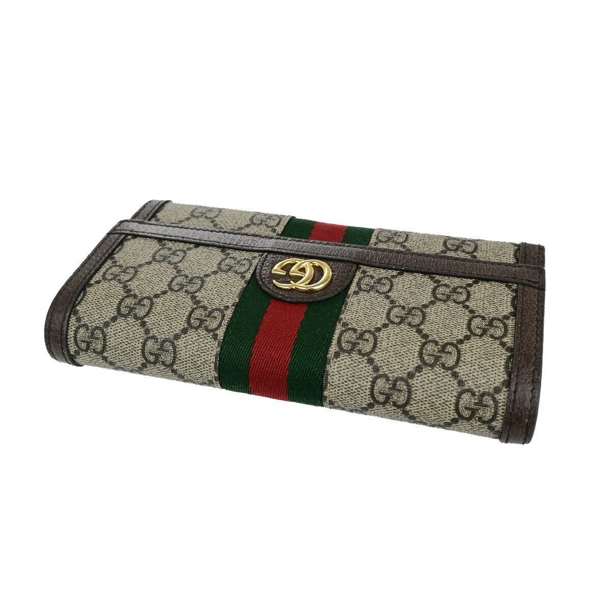 Gucci Ophidia Brown Canvas Wallet (Pre-Owned) Size ONE SIZE - 10 Thumbnail