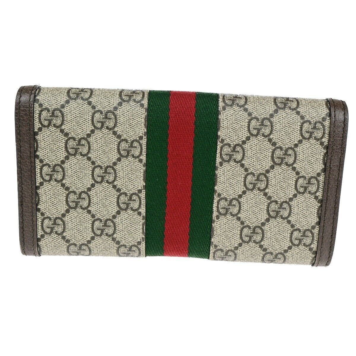 Gucci Ophidia Brown Canvas Wallet (Pre-Owned) Size ONE SIZE - 2 Thumbnail