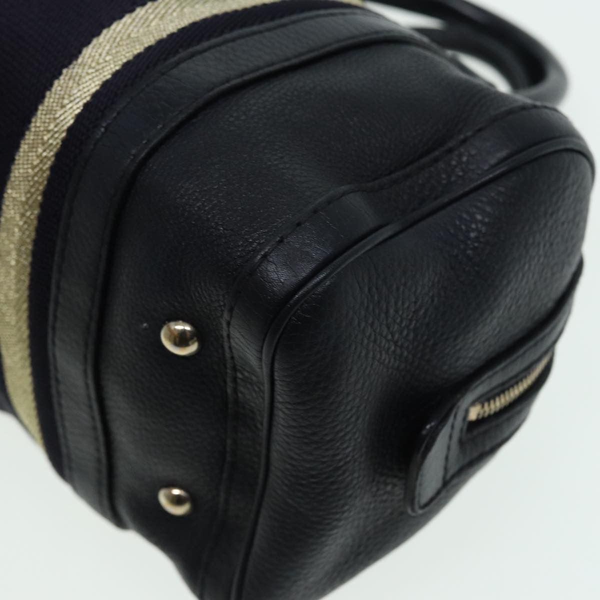 Gucci Web Black Leather Travel Bag (Pre-Owned) Size ONE SIZE - 10 Thumbnail