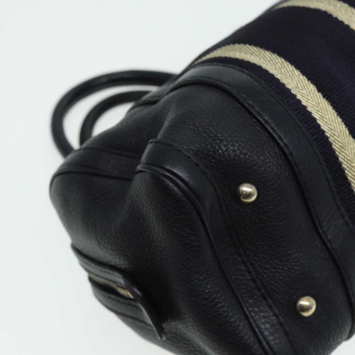 Gucci Web Black Leather Travel Bag (Pre-Owned) Size ONE SIZE - 9 Thumbnail