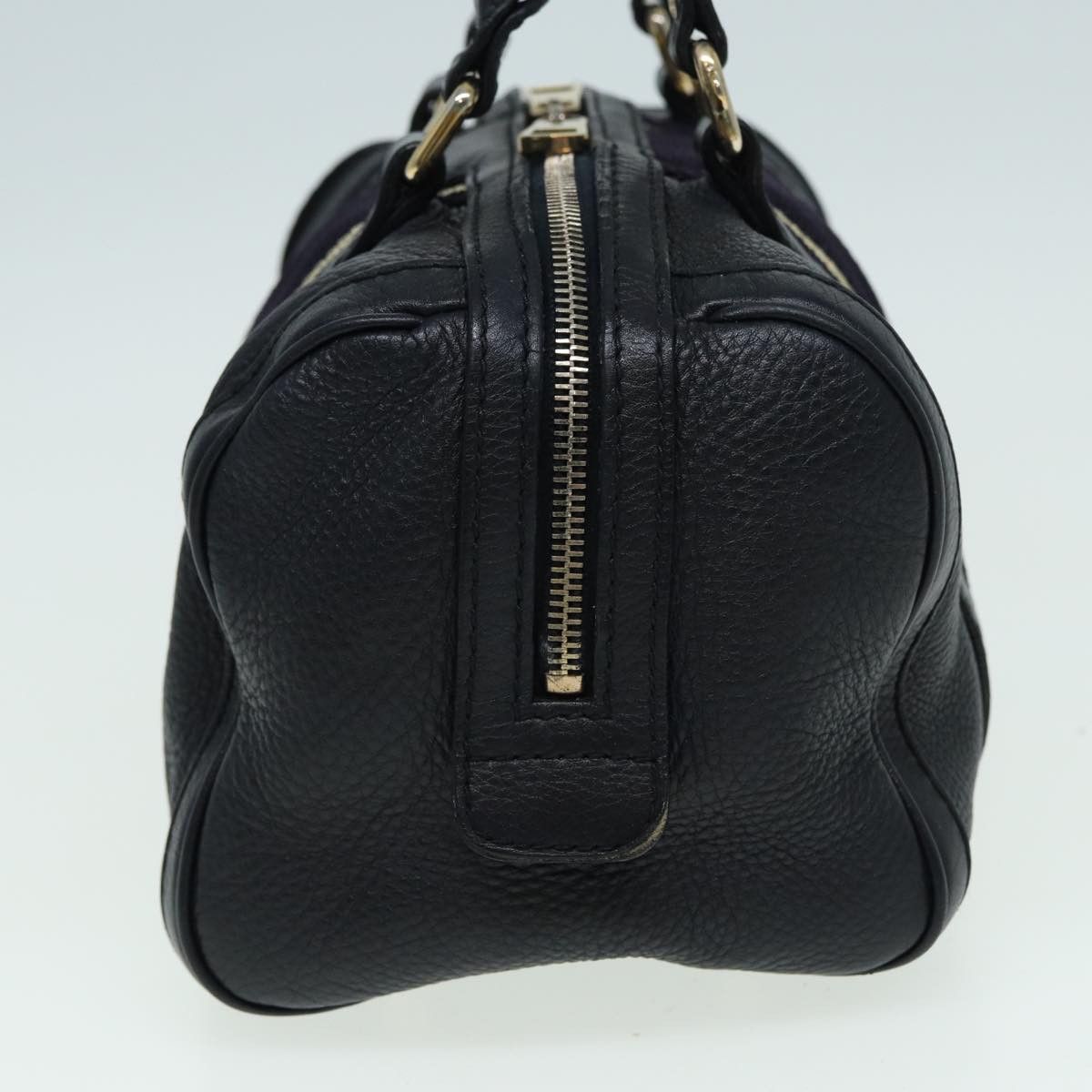 Gucci Web Black Leather Travel Bag (Pre-Owned) Size ONE SIZE - 4 Thumbnail