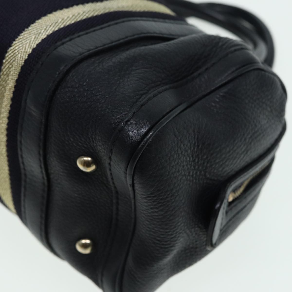 Gucci Web Black Leather Travel Bag (Pre-Owned) Size ONE SIZE - 8 Thumbnail