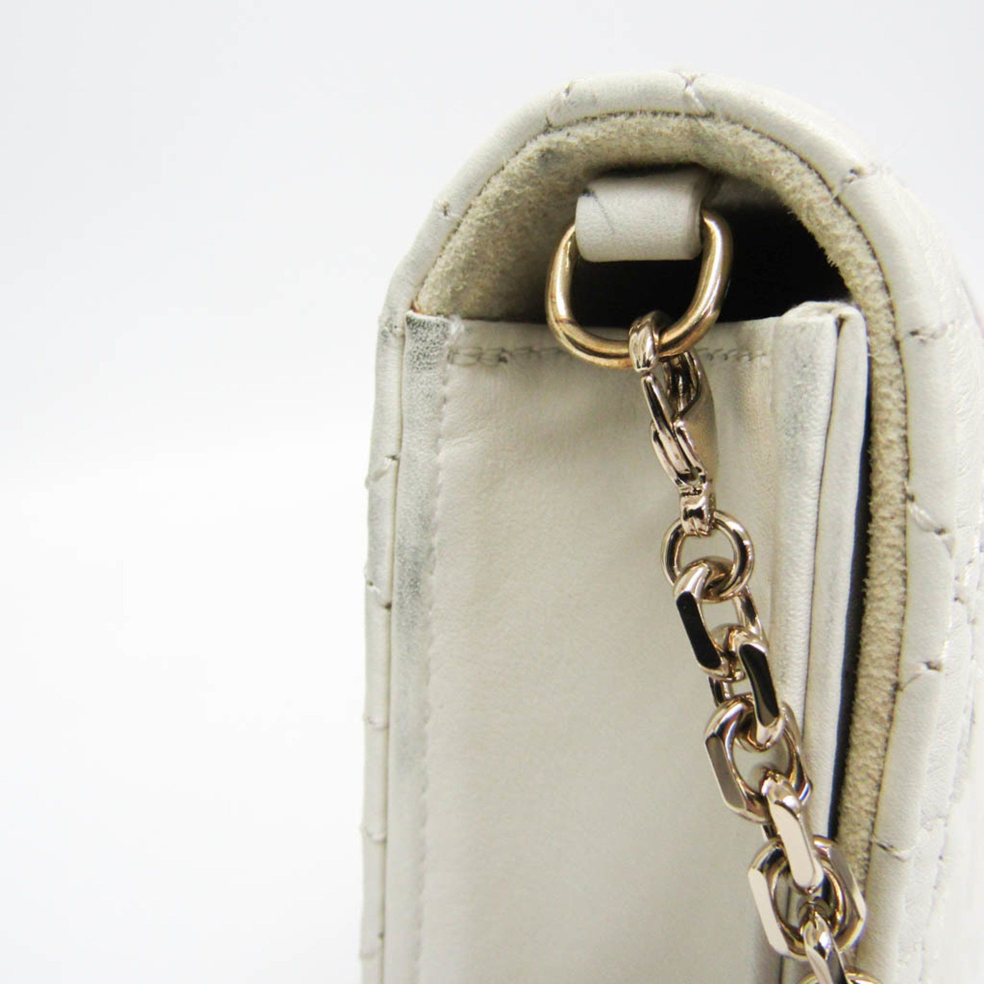 Dior Cannage/Lady White Leather Clutch Bag (Pre-Owned) Size ONE SIZE - 6 Thumbnail