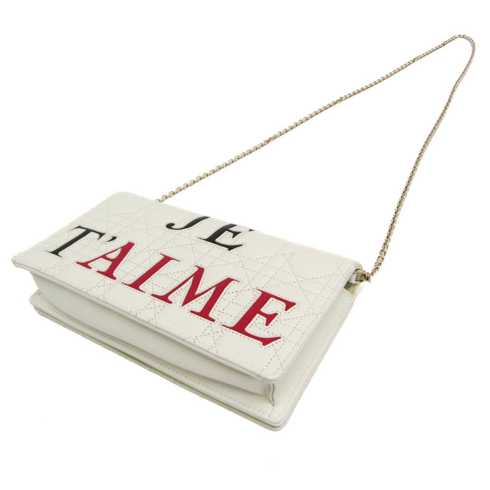 Dior Cannage/Lady White Leather Clutch Bag (Pre-Owned) Size ONE SIZE - 2 Thumbnail