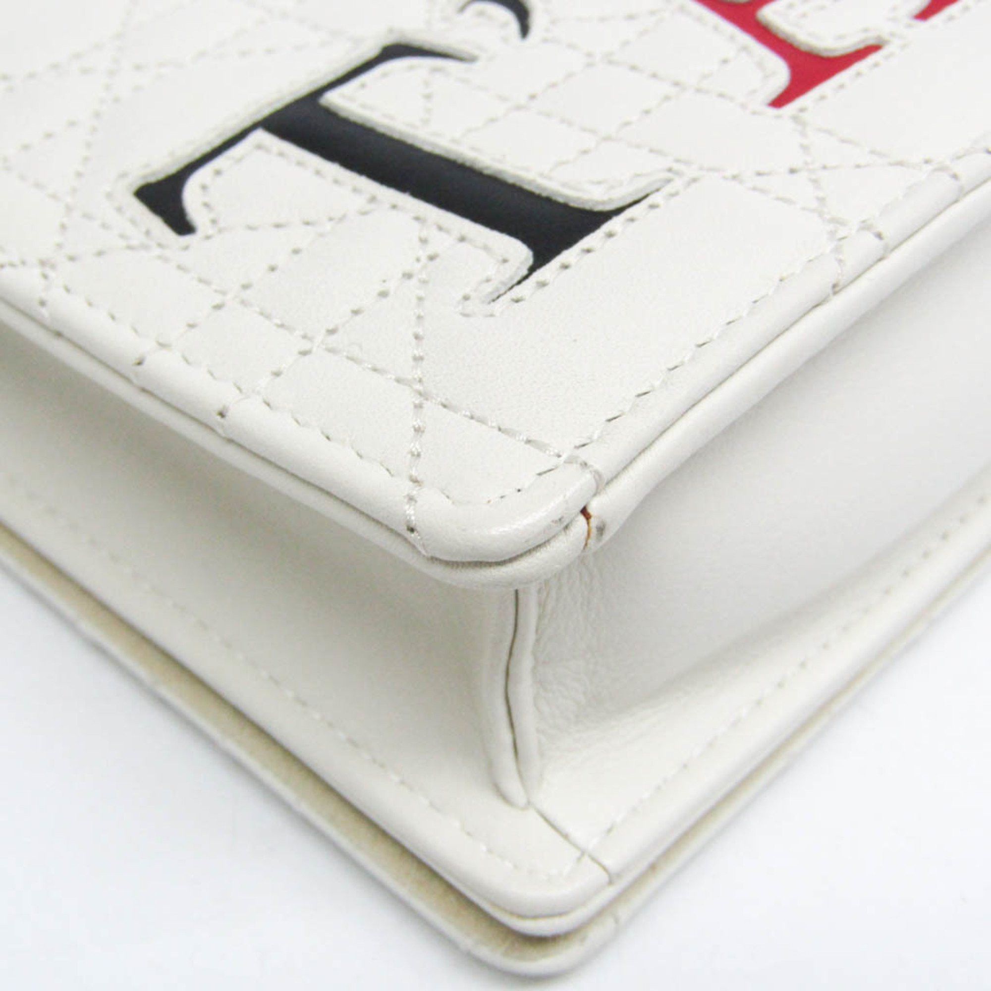 Dior Cannage/Lady White Leather Clutch Bag (Pre-Owned) Size ONE SIZE - 4 Thumbnail