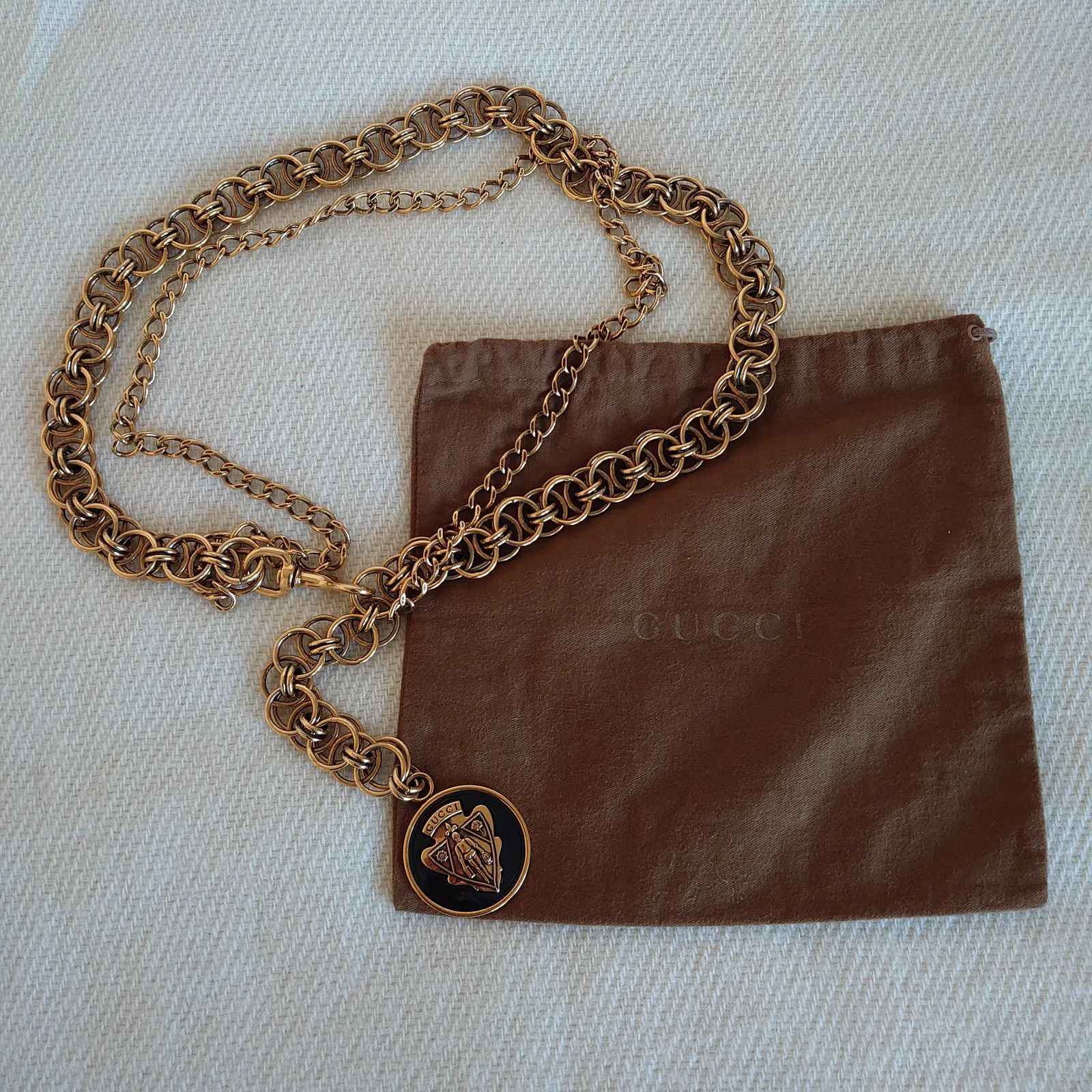 Gucci Gucci Gucci Crest Chain Belt Belt Size ONE SIZE - 4 Thumbnail