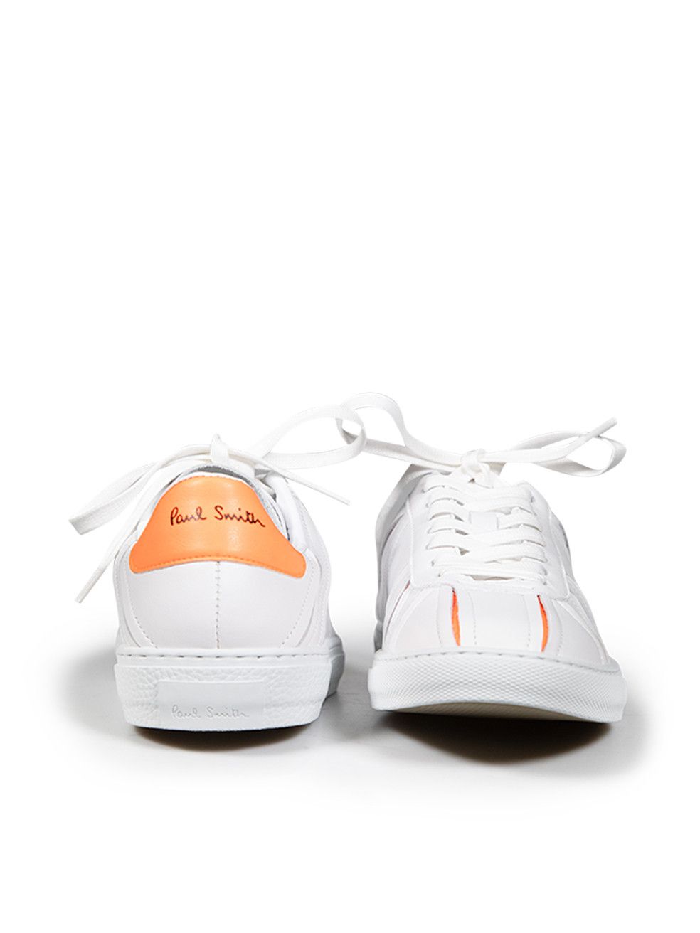 Paul Smith White Leather Levon Trainers Size US 7 / IT 37 - 3 Thumbnail