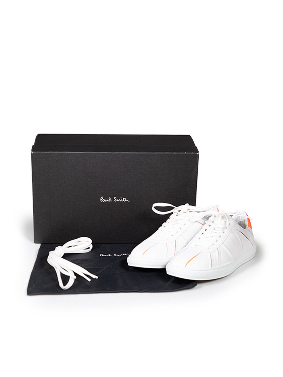 Paul Smith White Leather Levon Trainers Size US 7 / IT 37 - 8 Thumbnail
