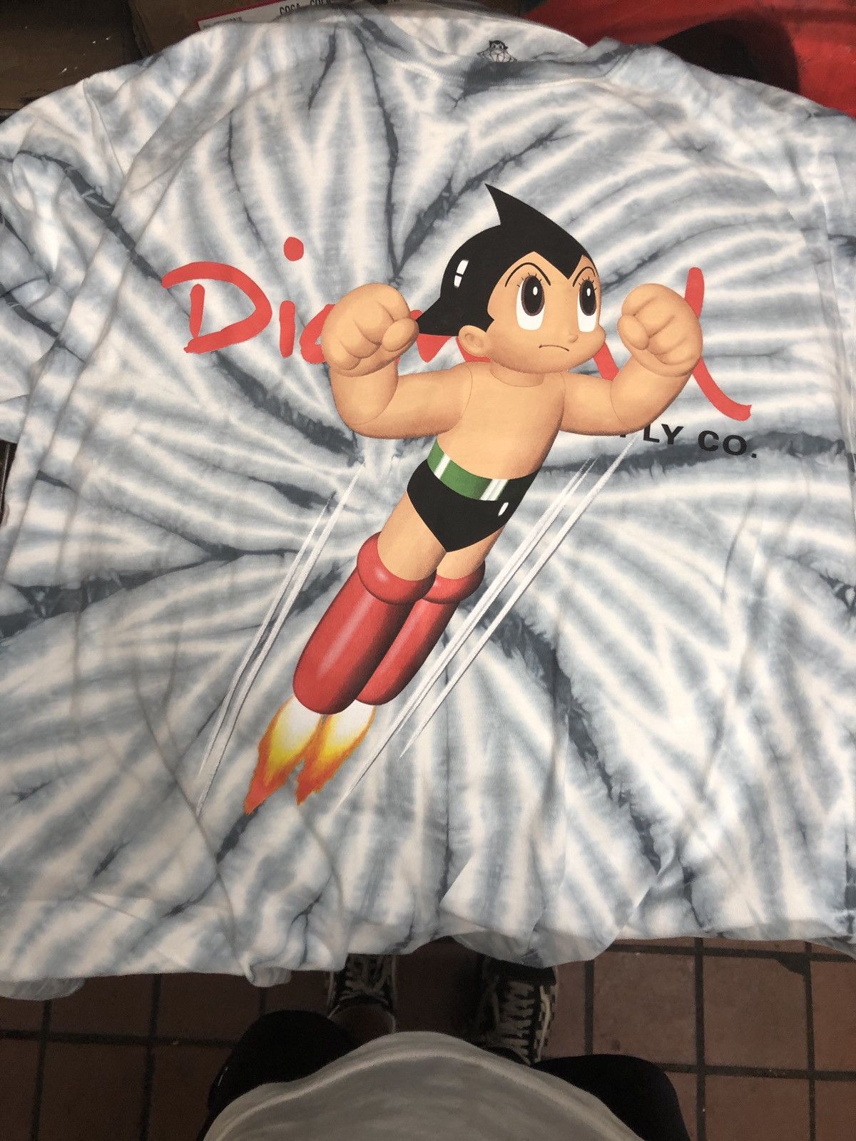 Diamond Supply Co Astro Boy Script Tie Dye Tee