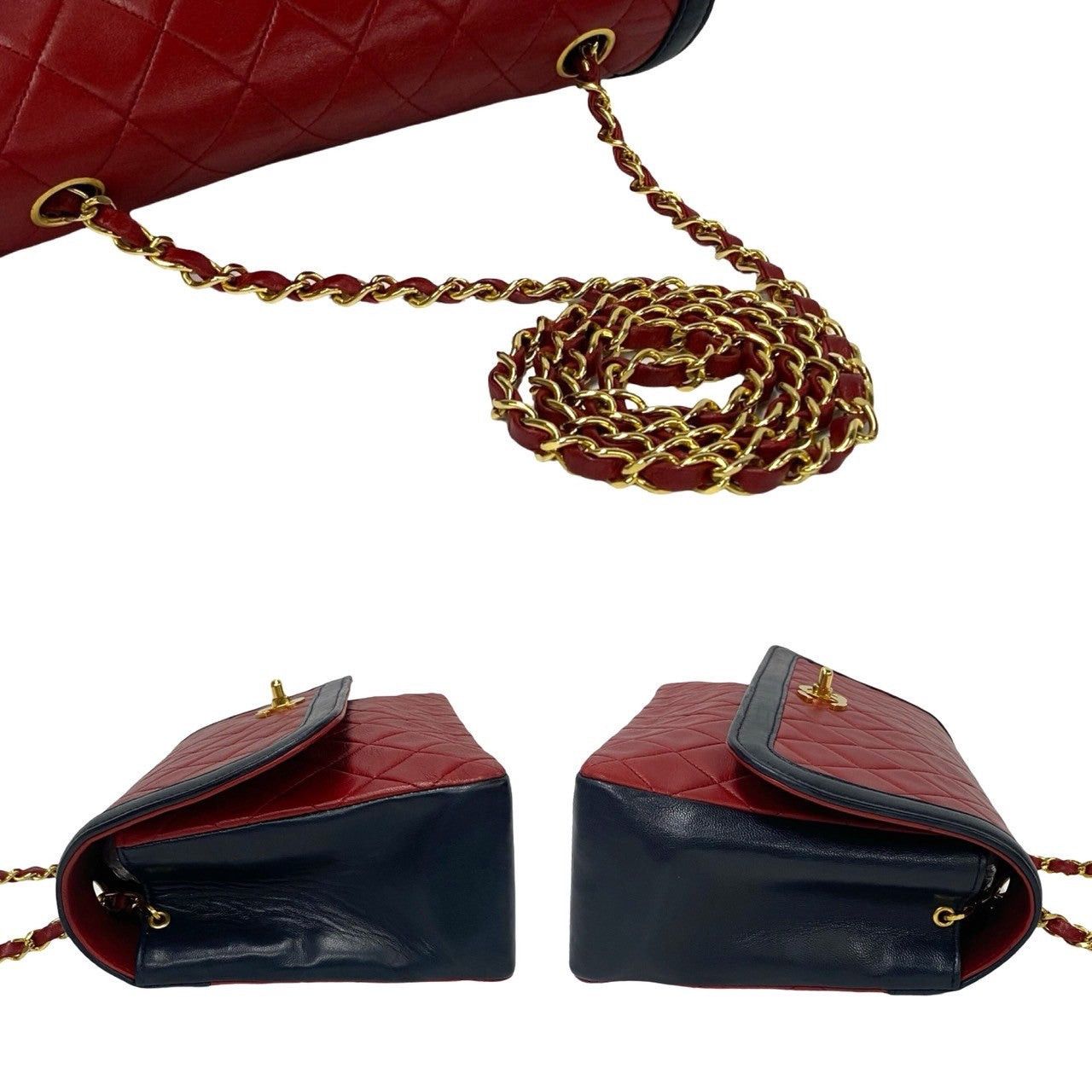 Chanel Chanel Shoulder Bag Red Leather Size ONE SIZE - 5 Thumbnail
