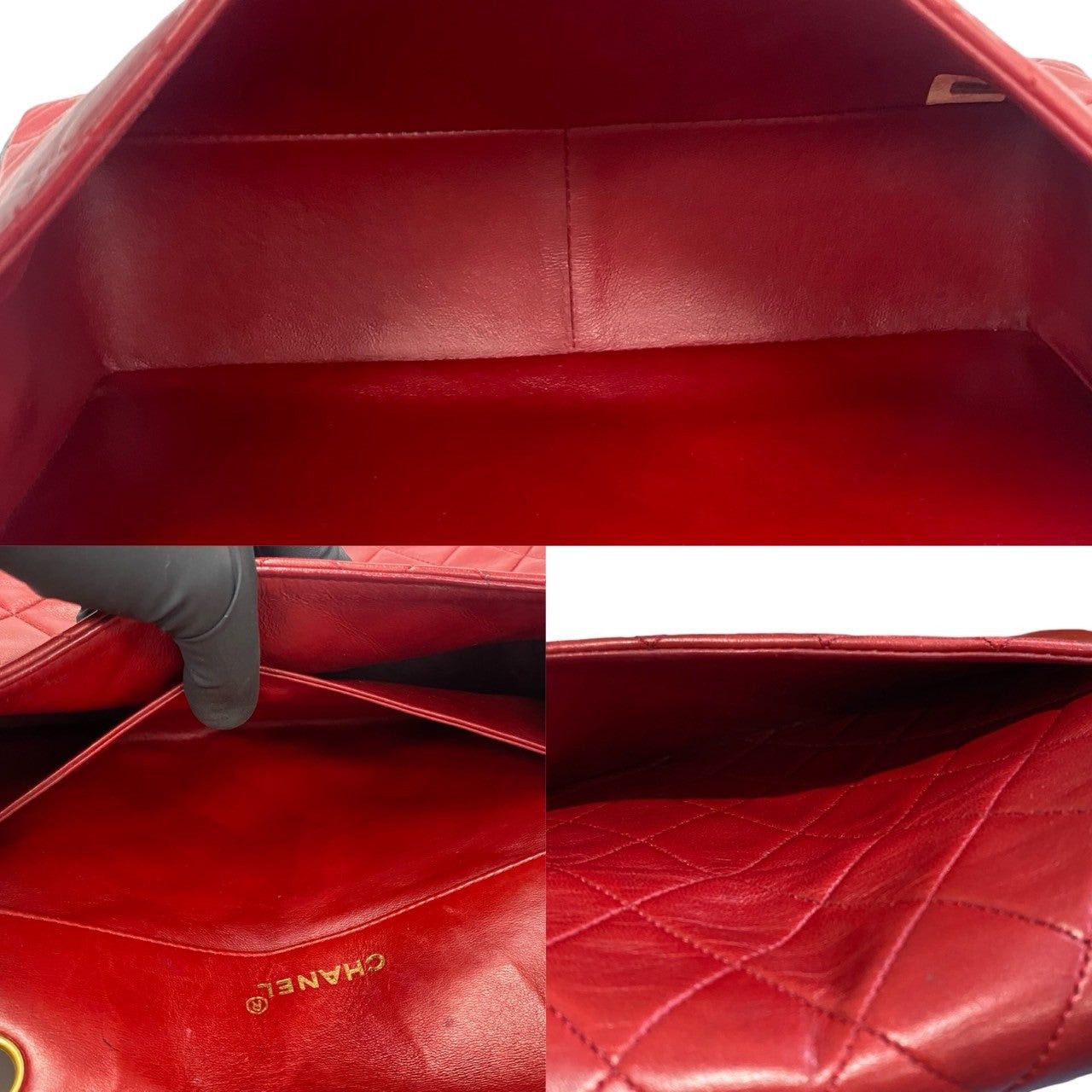Chanel Chanel Shoulder Bag Red Leather Size ONE SIZE - 9 Thumbnail