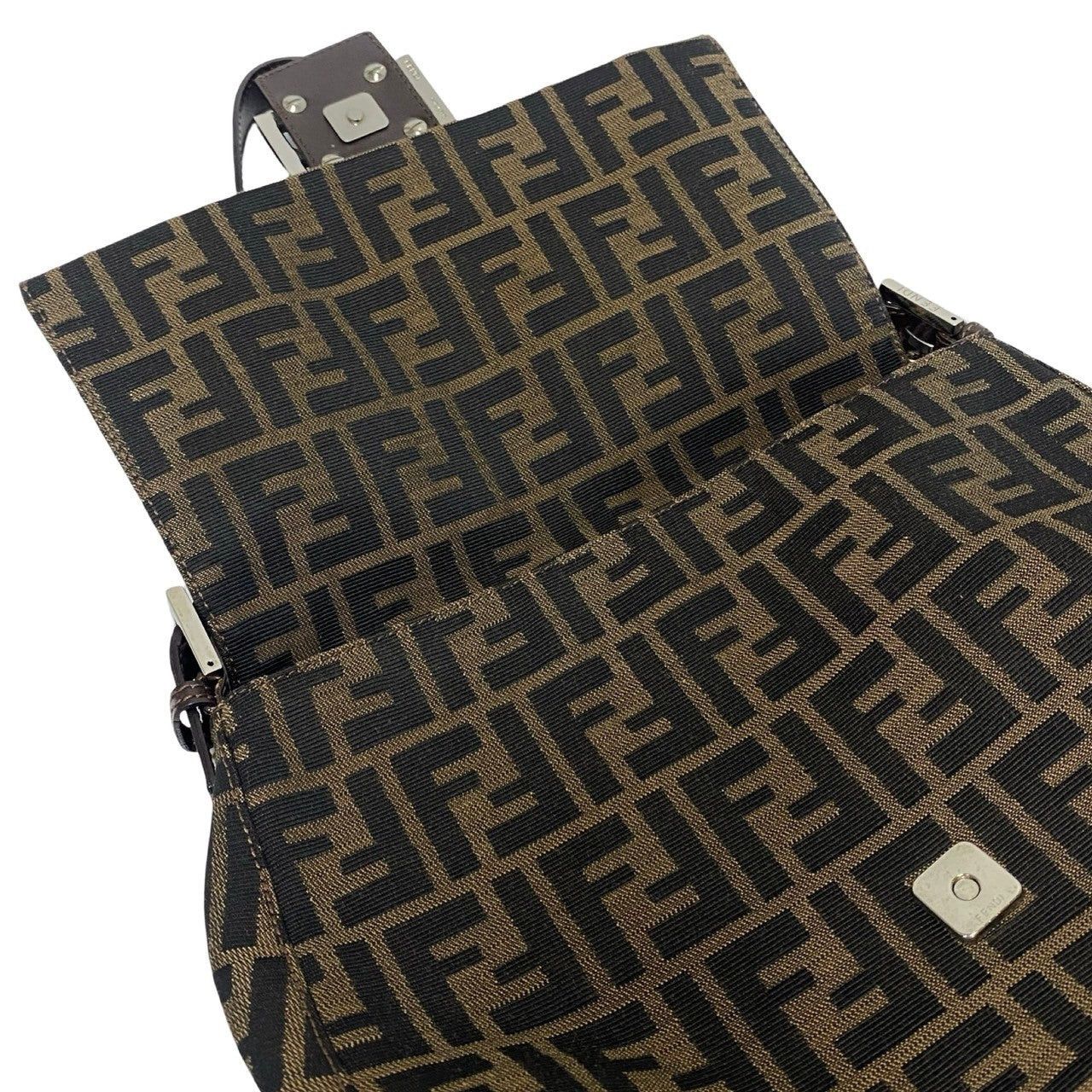 Fendi Fendi Shoulder Bag Black Canvas Size ONE SIZE - 8 Thumbnail