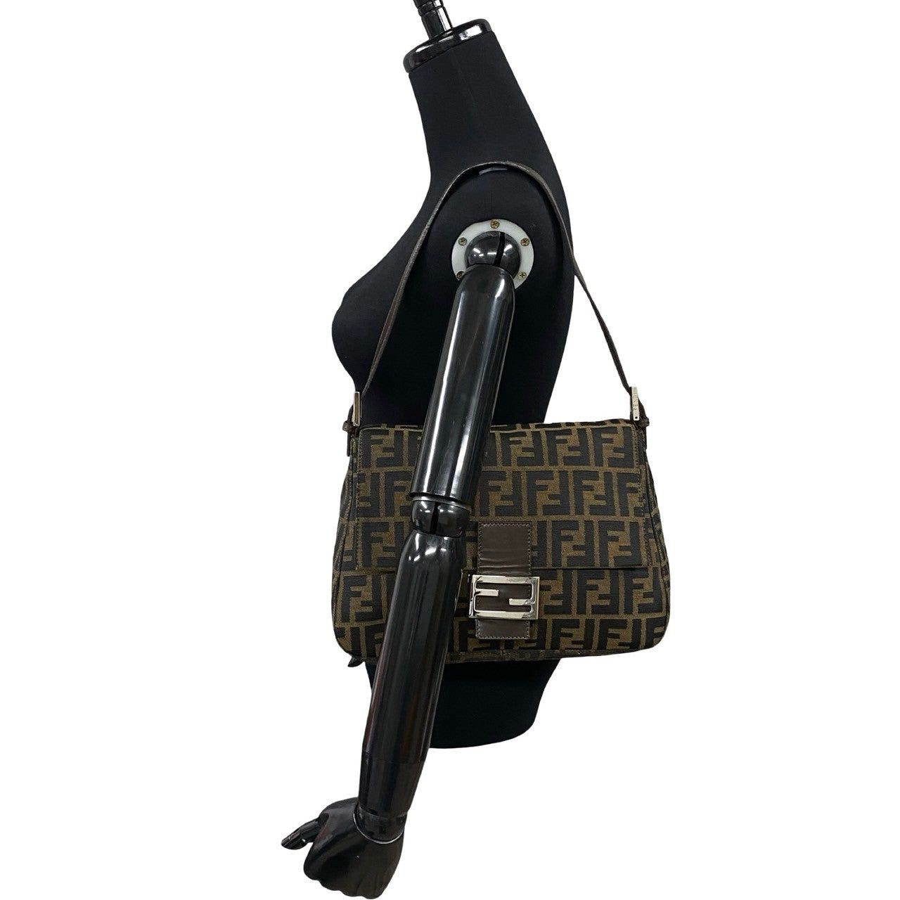 Fendi Fendi Shoulder Bag Black Canvas Size ONE SIZE - 2 Thumbnail