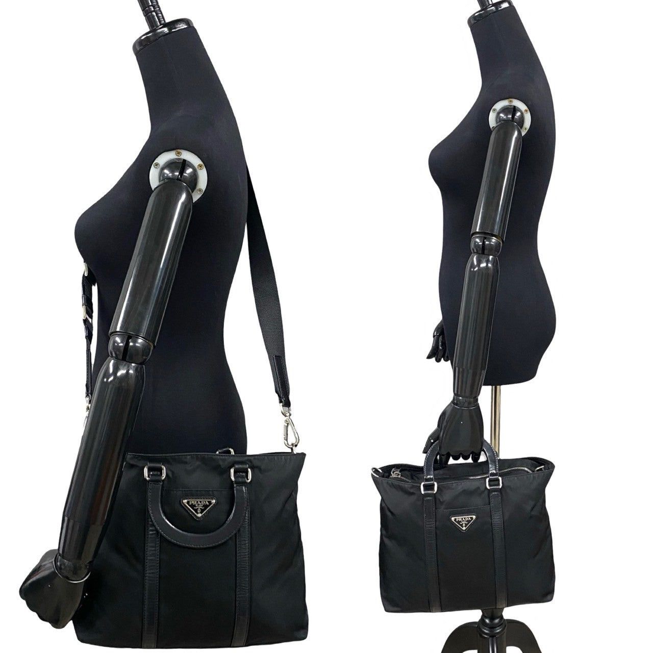 Prada Prada Shoulder Bag Black Synthetic Size ONE SIZE - 2 Thumbnail