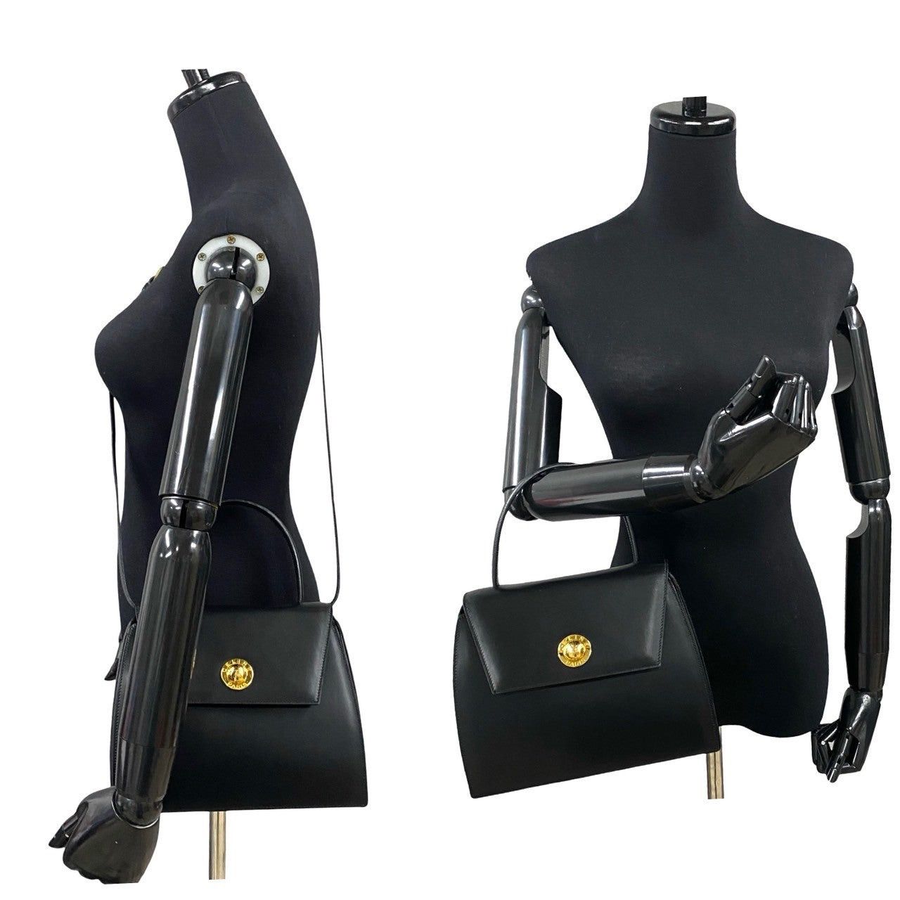 Celine Celine Shoulder Bag Black Leather Size ONE SIZE - 2 Thumbnail