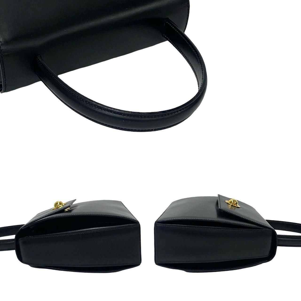 Celine Celine Shoulder Bag Black Leather Size ONE SIZE - 5 Thumbnail